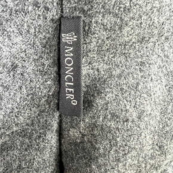 STUNNING Men's Moncler Puffer Grey Jacket Wool XXL (Size 5) Pristine Condition - Picture 8 of 16